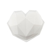 3 PCS Diamond Love DIY Cake Silicone Mold Sponge Baking Tool Chiffon Mousse Dessert Mold